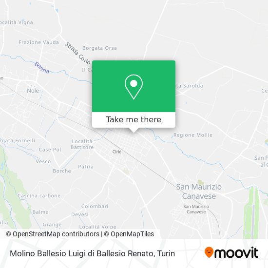 Molino Ballesio Luigi di Ballesio Renato map