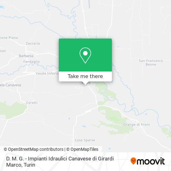 D. M. G. - Impianti Idraulici Canavese di Girardi Marco map
