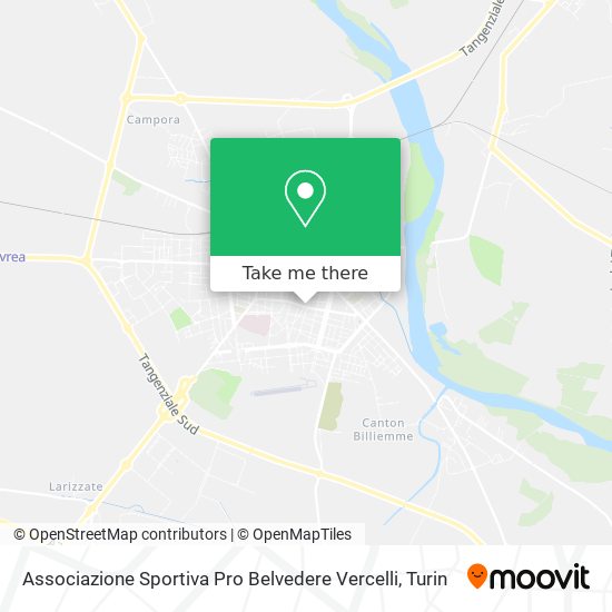 Associazione Sportiva Pro Belvedere Vercelli map