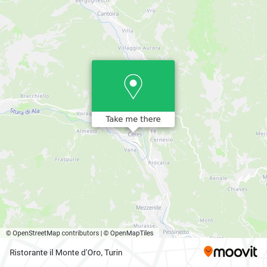 Ristorante il Monte d'Oro map