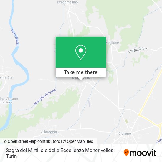 Sagra del Mirtillo e delle Eccellenze Moncrivellesi map
