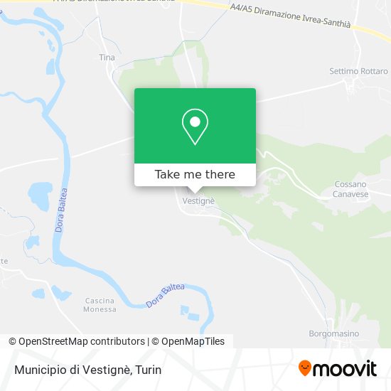 Municipio di Vestignè map