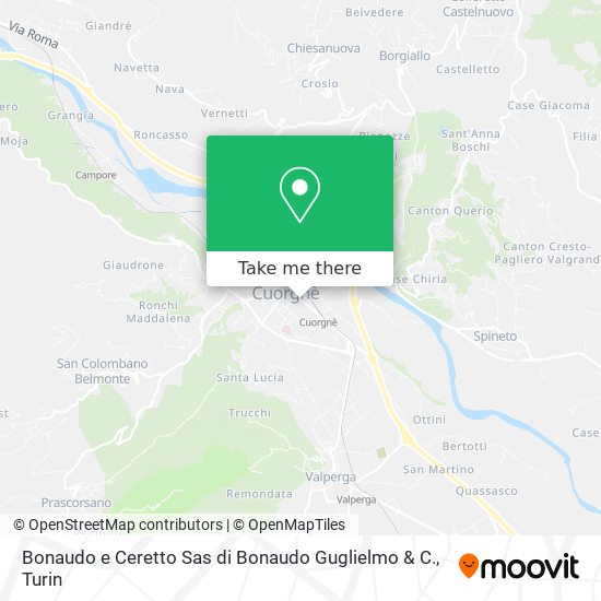 Bonaudo e Ceretto Sas di Bonaudo Guglielmo & C. map