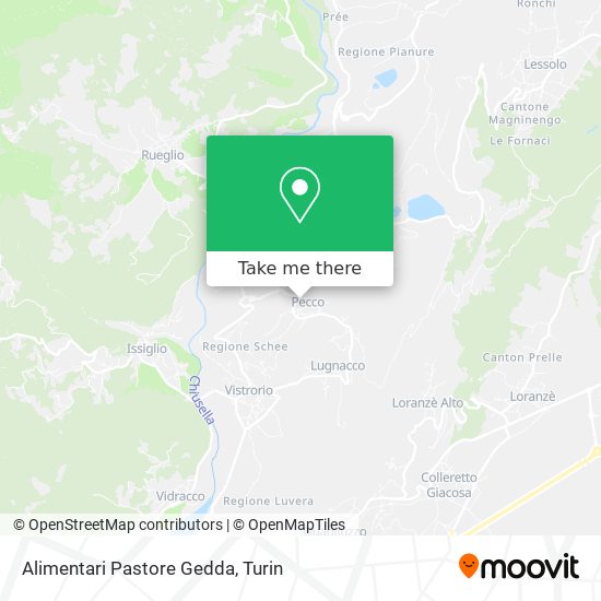 Alimentari Pastore Gedda map