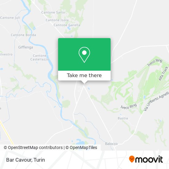 Bar Cavour map