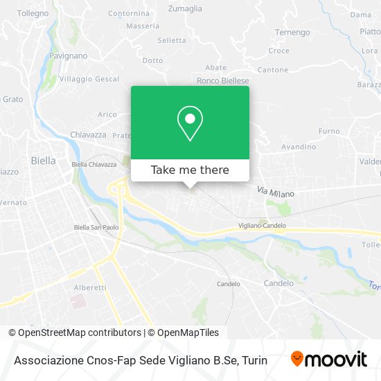 Associazione Cnos-Fap Sede Vigliano B.Se map