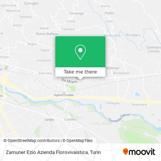 Zamuner Ezio Azienda Florovivaistica map