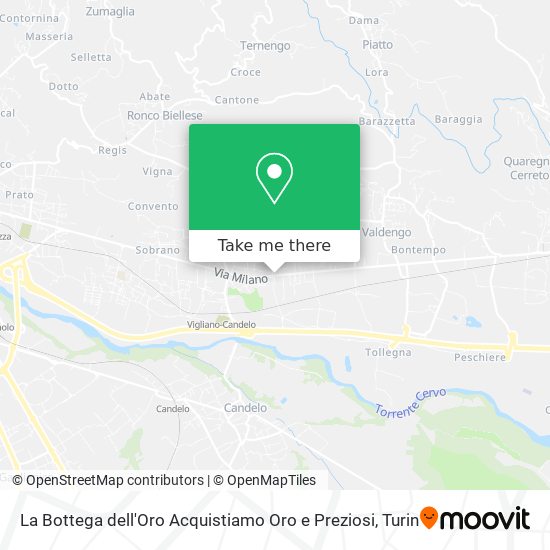 La Bottega dell'Oro Acquistiamo Oro e Preziosi map