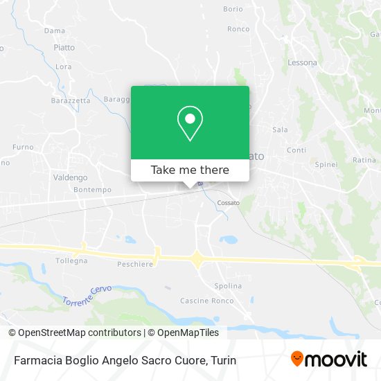 Farmacia Boglio Angelo Sacro Cuore map
