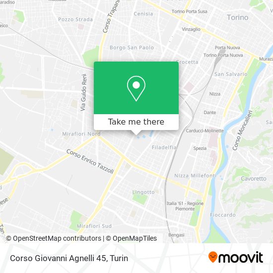 Corso Giovanni Agnelli 45 map