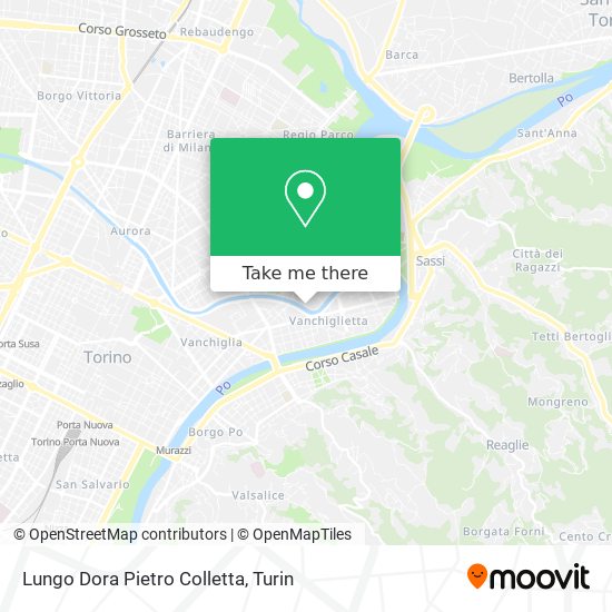 Lungo Dora Pietro Colletta map