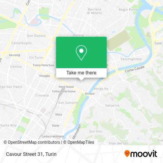 Cavour Street 31 map