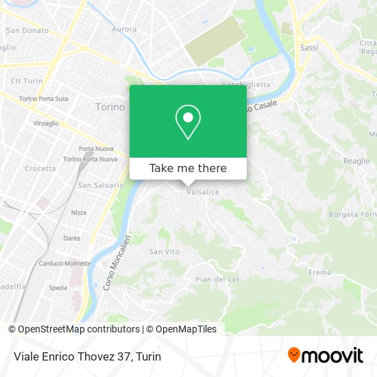 Viale Enrico Thovez 37 map