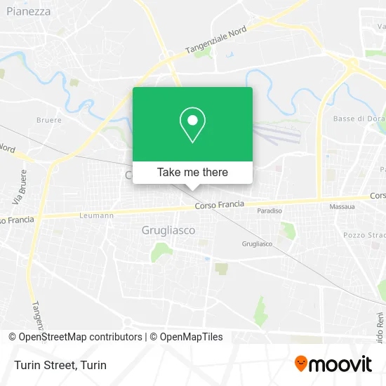 Via Torino map
