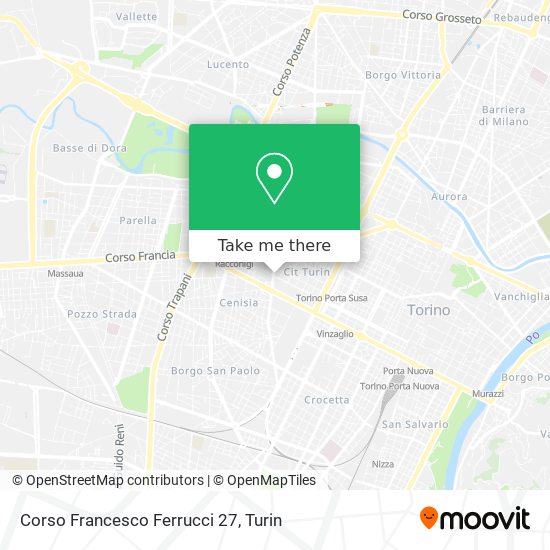 Corso Francesco Ferrucci 27 map