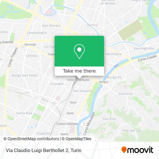 Via Claudio Luigi Berthollet 2 map