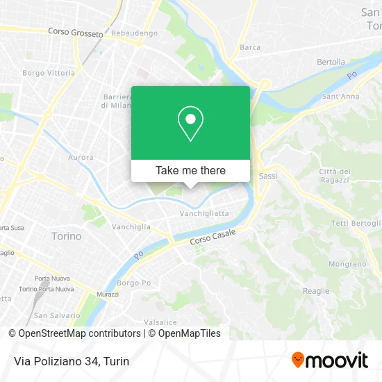 Via Poliziano 34 map