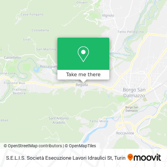 S.E.L.I.S. Società Esecuzione Lavori Idraulici St map