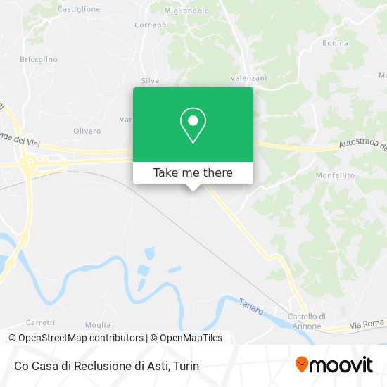 Co Casa di Reclusione di Asti map