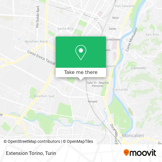 Extension Torino map