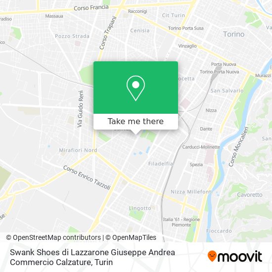 Swank Shoes di Lazzarone Giuseppe Andrea Commercio Calzature map