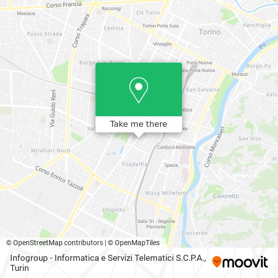 Infogroup - Informatica e Servizi Telematici S.C.P.A. map