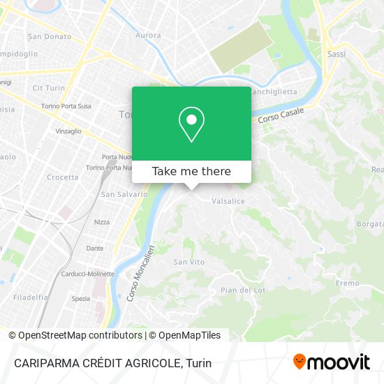 CARIPARMA CRÉDIT AGRICOLE map