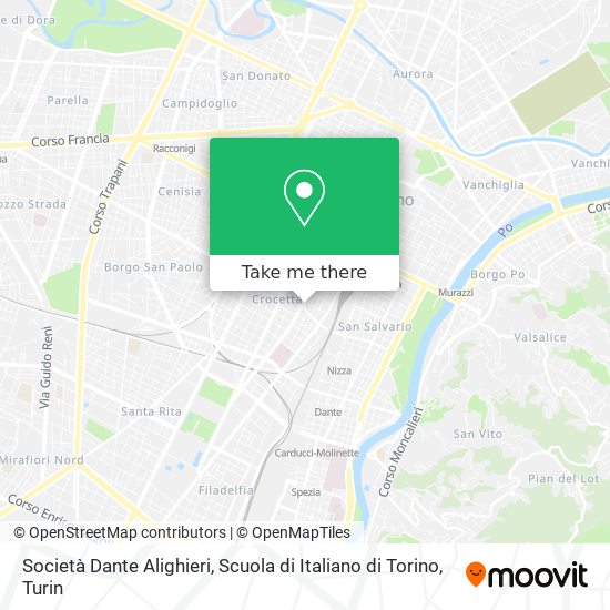 Società Dante Alighieri, Scuola di Italiano di Torino map