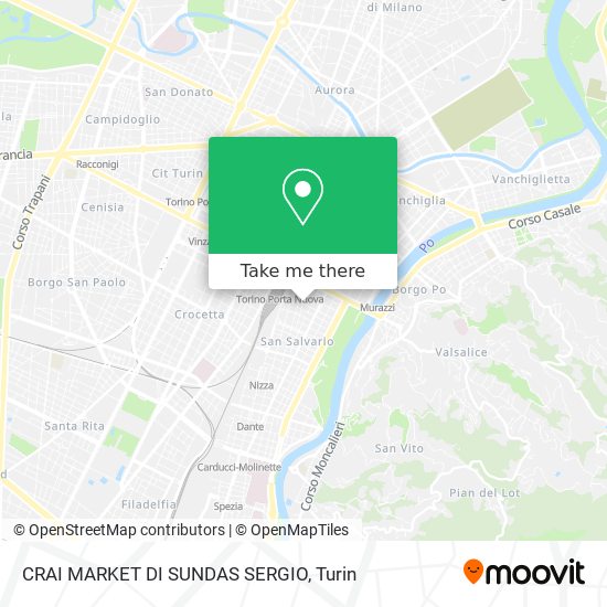 CRAI MARKET DI SUNDAS SERGIO map