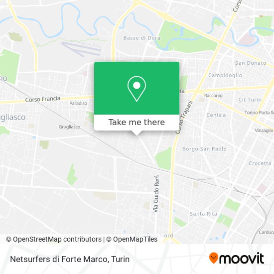 Netsurfers di Forte Marco map