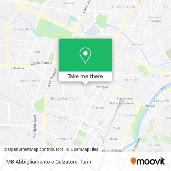 MB Abbigliamento e Calzature map