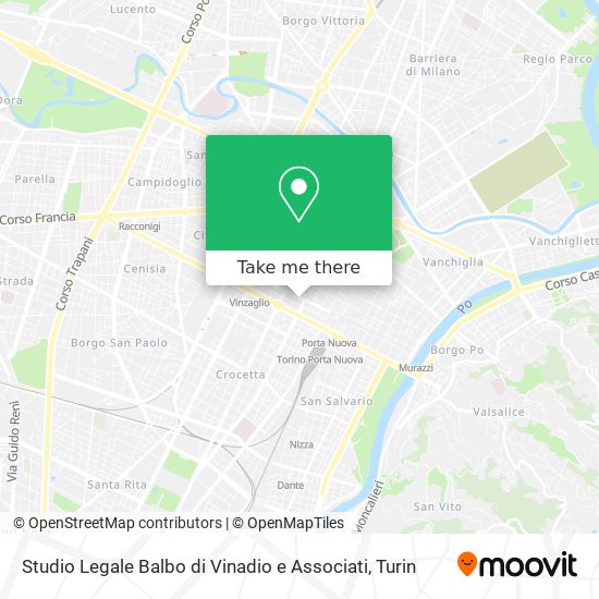 Studio Legale Balbo di Vinadio e Associati map