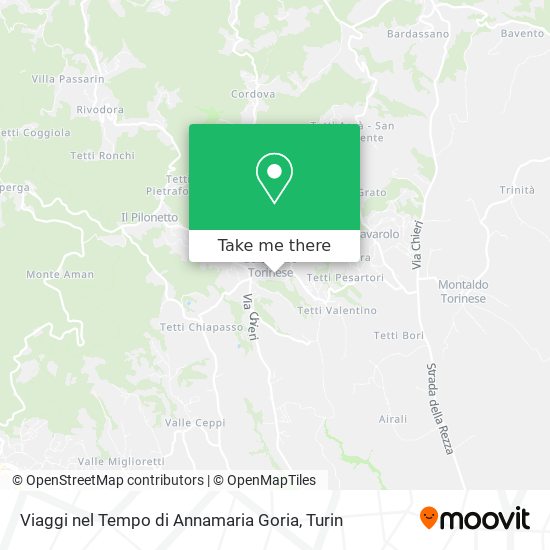 Viaggi nel Tempo di Annamaria Goria map