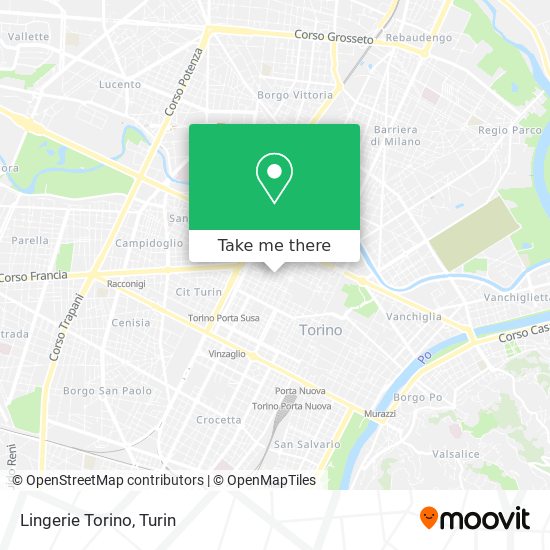 Lingerie Torino map