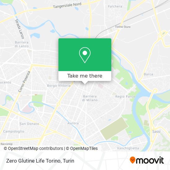 Zero Glutine Life Torino map