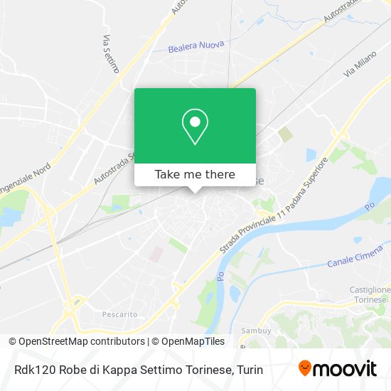 Rdk120 Robe di Kappa Settimo Torinese map