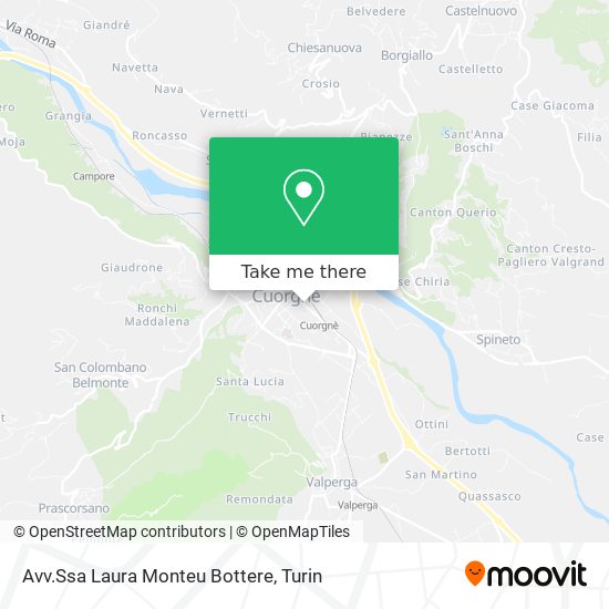 Avv.Ssa Laura Monteu Bottere map