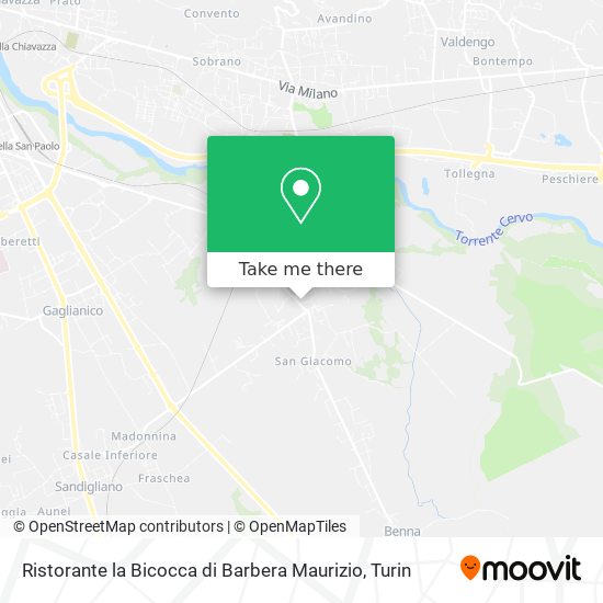 Ristorante la Bicocca di Barbera Maurizio map