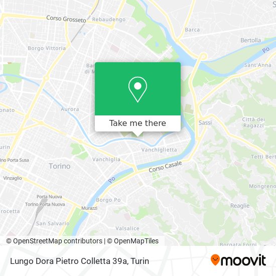 Lungo Dora Pietro Colletta  39a map