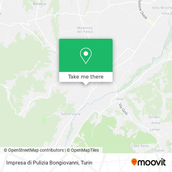 Impresa di Pulizia Bongiovanni map