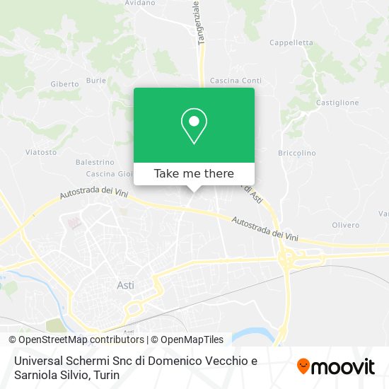 Universal Schermi Snc di Domenico Vecchio e Sarniola Silvio map