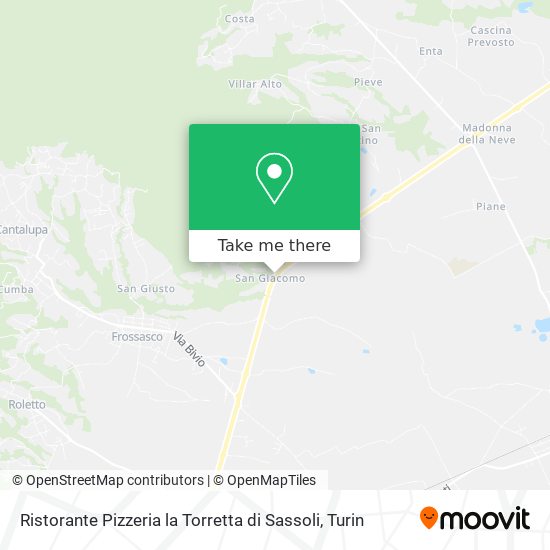 Ristorante Pizzeria la Torretta di Sassoli map