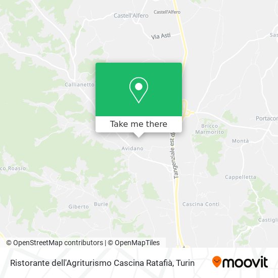 Ristorante dell'Agriturismo Cascina Ratafià map