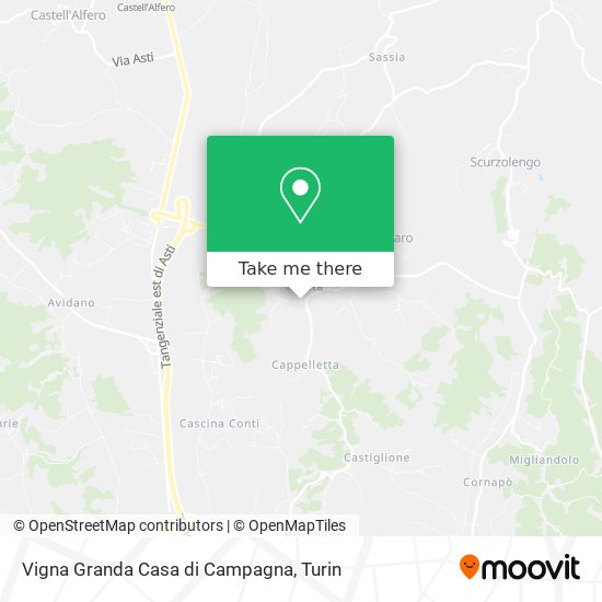 Vigna Granda Casa di Campagna map