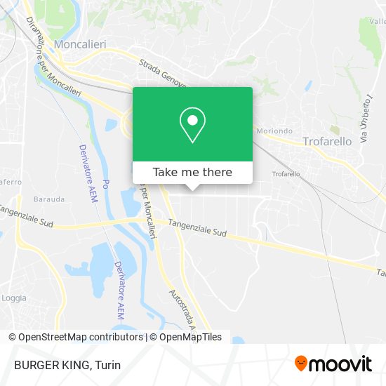 BURGER KING map