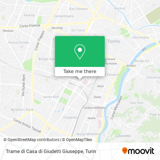 Trame di Casa di Giudetti Giuseppe map