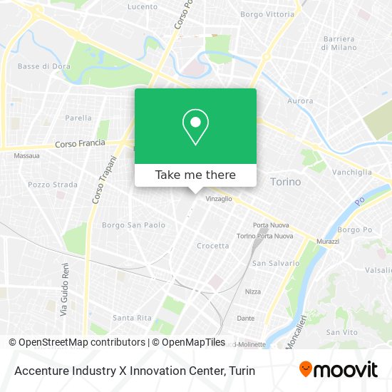 Accenture Industry X Innovation Center map