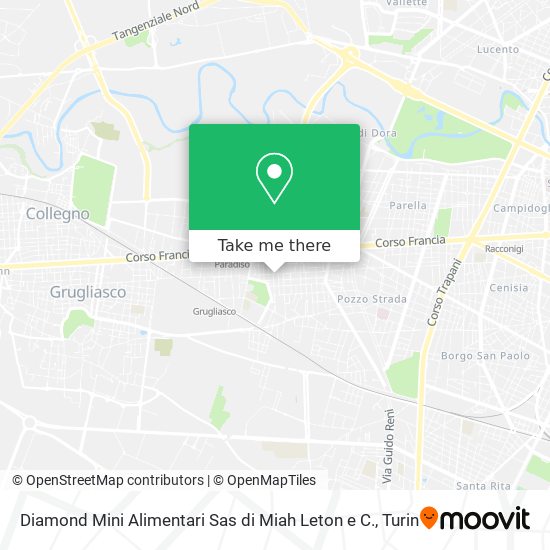 Diamond Mini Alimentari Sas di Miah Leton e C. map