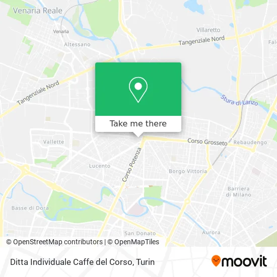 Individual Business Cafe del Corso map