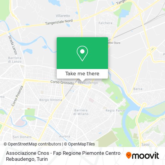 Associazione Cnos - Fap Regione Piemonte Centro Rebaudengo map